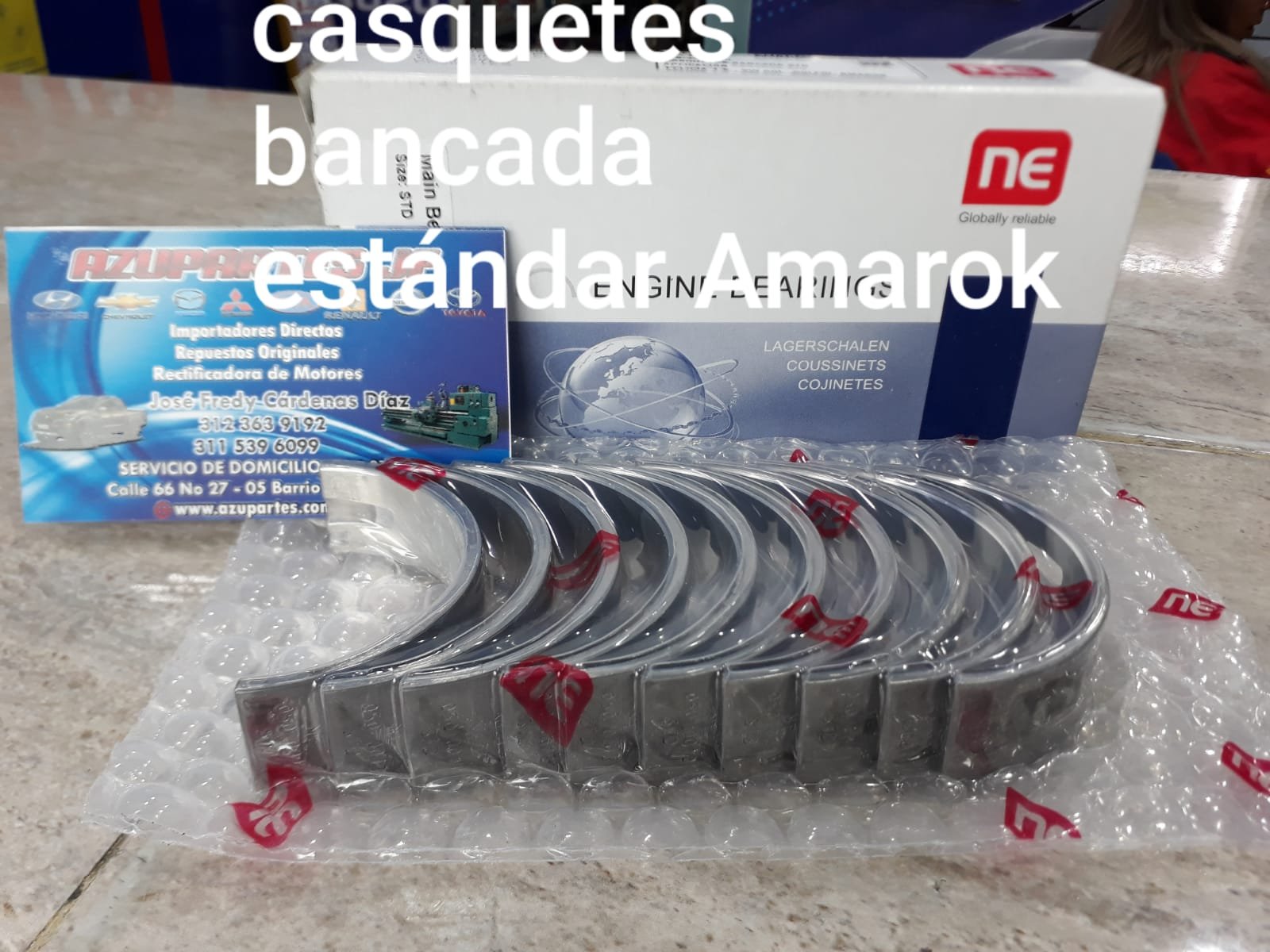 CASQUETES BANCADA STD AMAROCK Azupartes Repuestos Para Hyundai